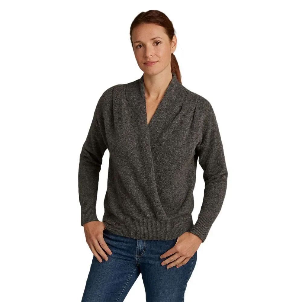 ASTR The Label size M pleated wrap sweater.